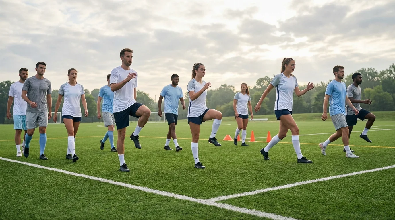 Échauffement Avant Match de Foot : La Routine Complète en 20 Minutes
