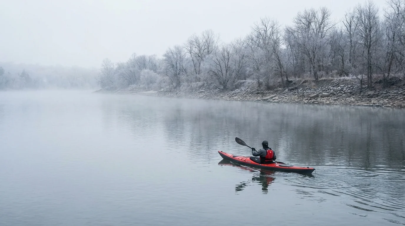 Quand fait-il trop froid pour faire du kayak ?